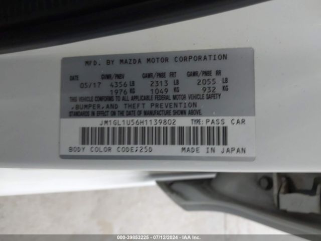 Photo 8 VIN: JM1GL1U56H1139802 - MAZDA MAZDA6 