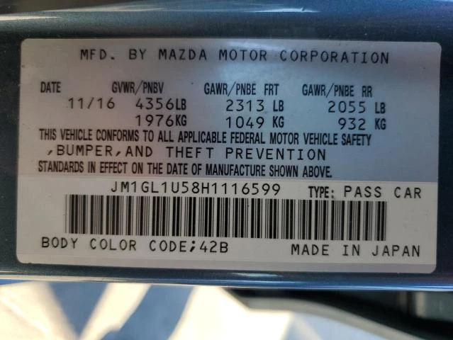 Photo 12 VIN: JM1GL1U58H1116599 - MAZDA 6 SPORT 