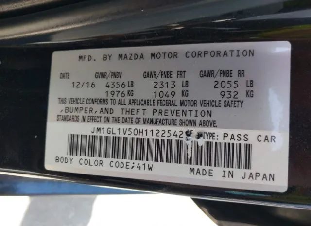 Photo 8 VIN: JM1GL1V50H1122542 - MAZDA 6 