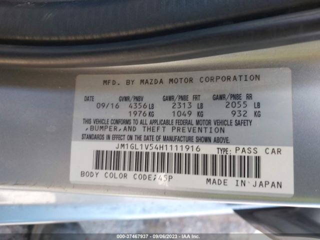 Photo 8 VIN: JM1GL1V54H1111916 - MAZDA MAZDA6 