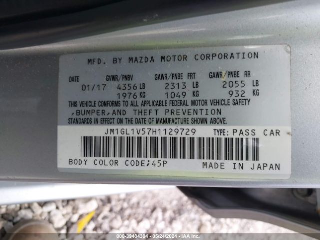 Photo 8 VIN: JM1GL1V57H1129729 - MAZDA MAZDA6 