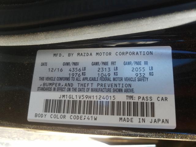 Photo 9 VIN: JM1GL1V59H1124015 - MAZDA 6 