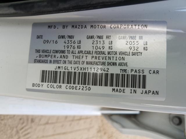 Photo 9 VIN: JM1GL1V5XH1112942 - MAZDA 6 TOURING 