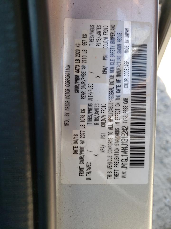 Photo 12 VIN: JM1GL1VM4J1315242 - MAZDA 6 