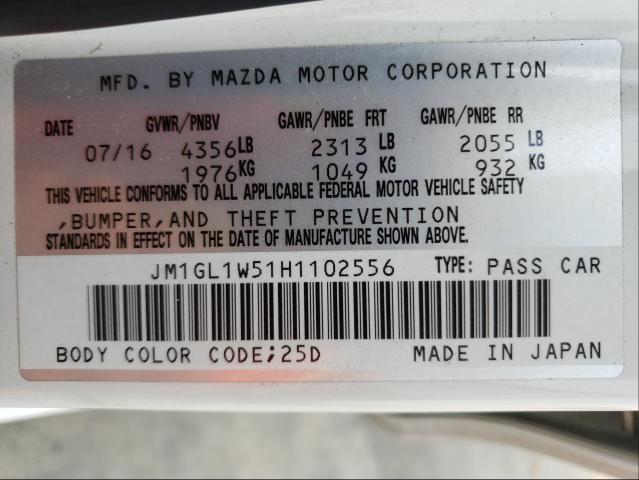 Photo 9 VIN: JM1GL1W51H1102556 - MAZDA 6 GRAND TO 