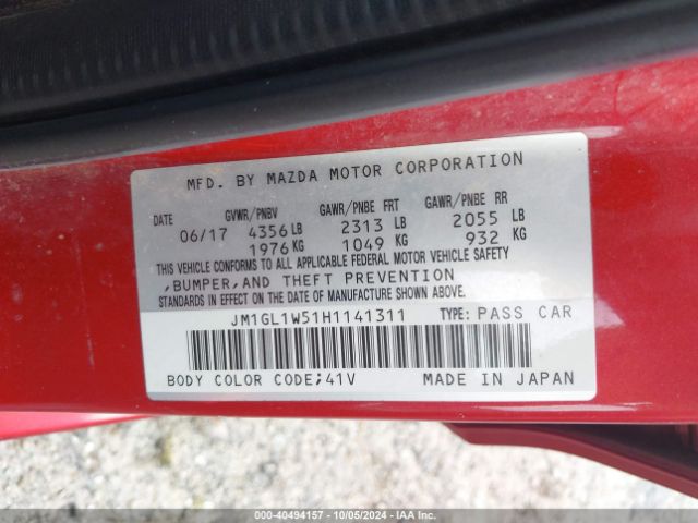 Photo 8 VIN: JM1GL1W51H1141311 - MAZDA MAZDA6 