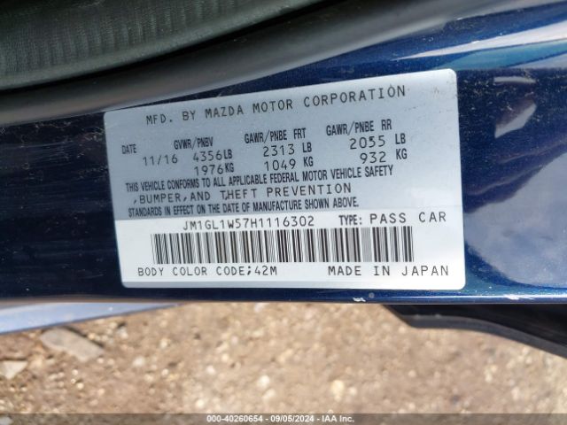 Photo 8 VIN: JM1GL1W57H1116302 - MAZDA MAZDA6 