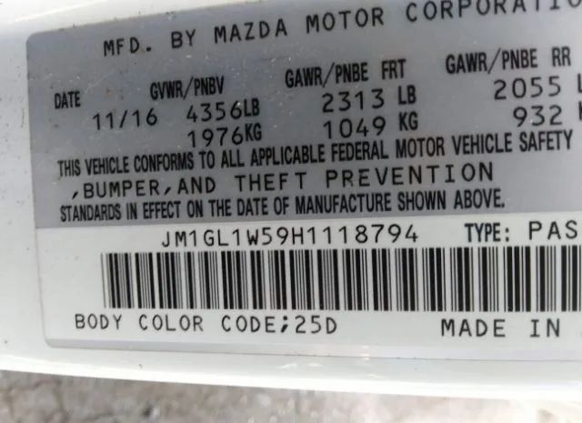 Photo 8 VIN: JM1GL1W59H1118794 - MAZDA MAZDA6 