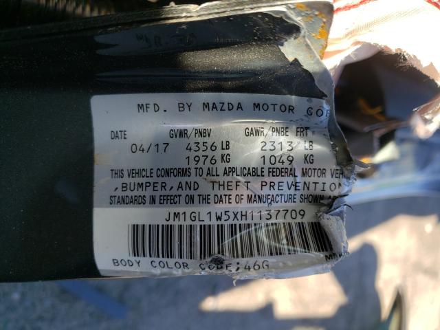 Photo 9 VIN: JM1GL1W5XH1137709 - MAZDA 6 GRAND TO 