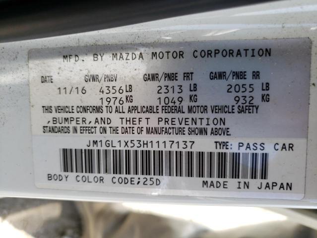 Photo 11 VIN: JM1GL1X53H1117137 - MAZDA 6 GRAND TO 