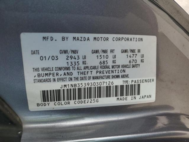 Photo 11 VIN: JM1NB353930307126 - MAZDA MX-5 MIATA 