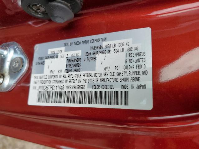 Photo 11 VIN: JM1NC25F760111448 - MAZDA MX5 