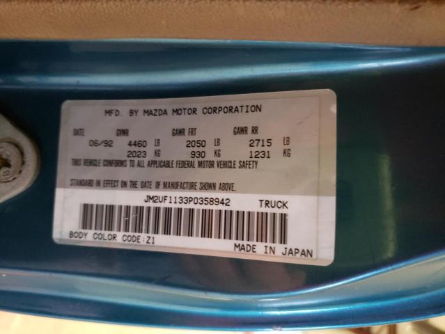 Photo 9 VIN: JM2UF1133P0358942 - MAZDA B2200 SHOR 