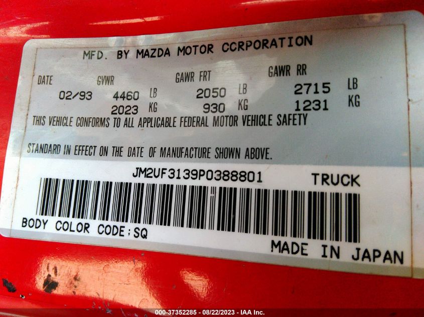 Photo 8 VIN: JM2UF3139P0388801 - MAZDA NULL 