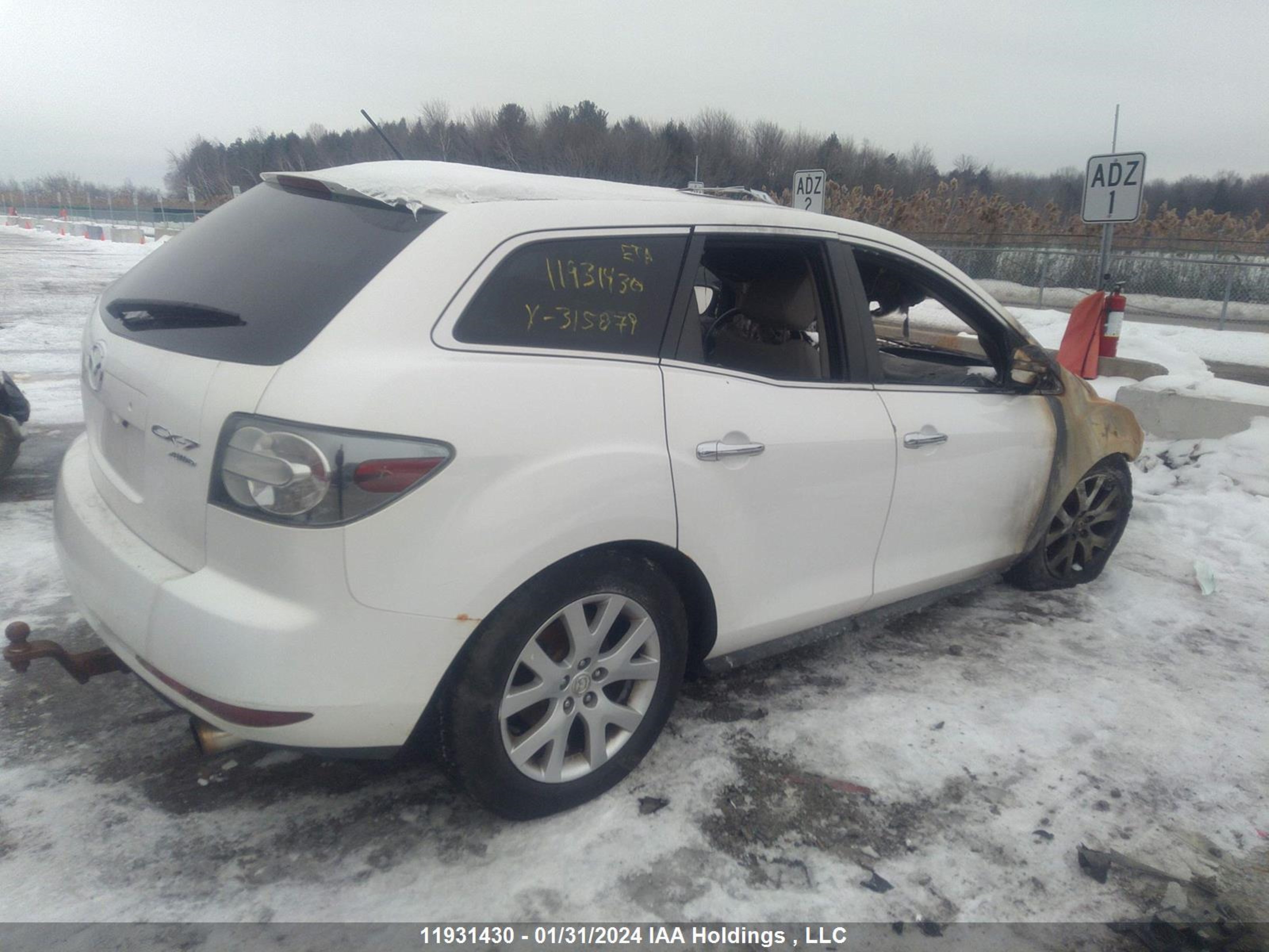 Photo 3 VIN: JM3ER4W34A0315879 - MAZDA CX-7 