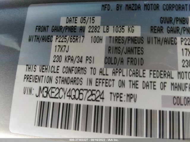 Photo 8 VIN: JM3KE2CY4G0672524 - MAZDA CX-5 