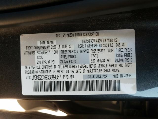 Photo 9 VIN: JM3KE2CY9G0889857 - MAZDA CX-5 TOURI 