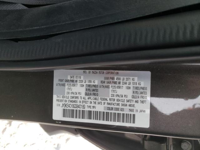 Photo 9 VIN: JM3KE4CY8G0840189 - MAZDA CX-5 TOURI 