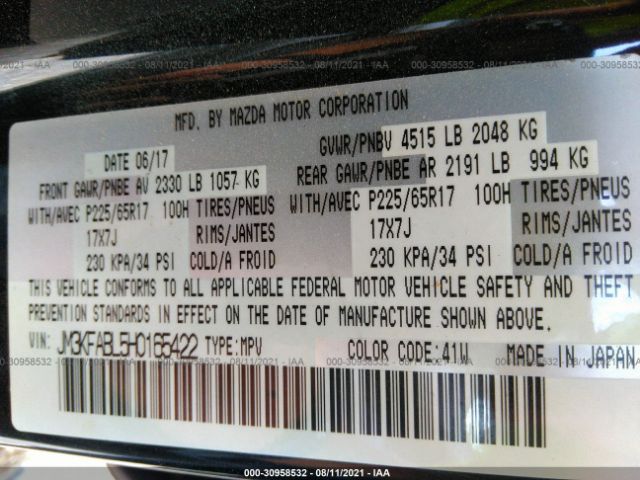 Photo 8 VIN: JM3KFABL5H0165422 - MAZDA CX-5 