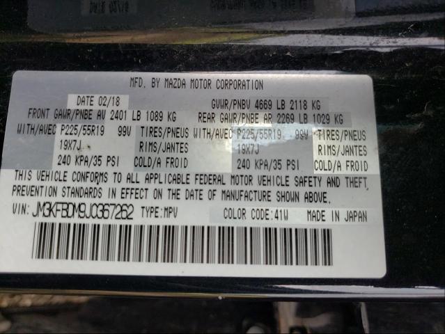 Photo 9 VIN: JM3KFBDM9J0367262 - MAZDA CX-5 GRAND 