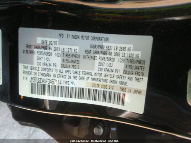 Photo 8 VIN: JM3TB2DAXF0457114 - MAZDA CX-9 GRAND 