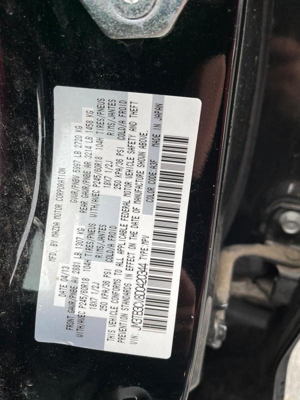 Photo 9 VIN: JM3TB3CV8D0420344 - MAZDA CX-9 TOURI 