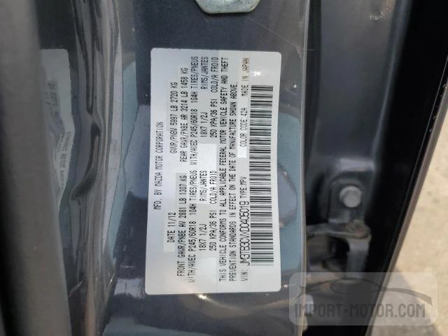 Photo 11 VIN: JM3TB3CVXD0405019 - MAZDA CX-9 