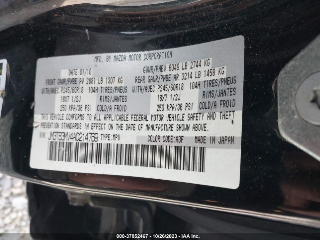 Photo 8 VIN: JM3TB3MV4A0214769 - MAZDA CX-9 