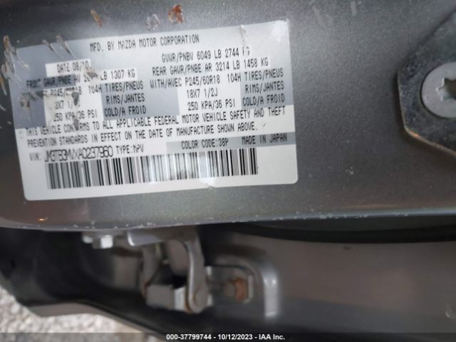 Photo 8 VIN: JM3TB3MVXA0237960 - MAZDA CX-9 