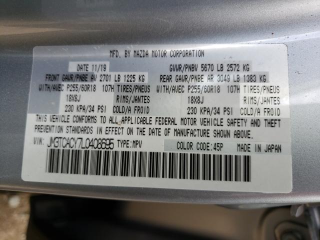 Photo 9 VIN: JM3TCACY7L0408695 - MAZDA CX-9 TOURI 