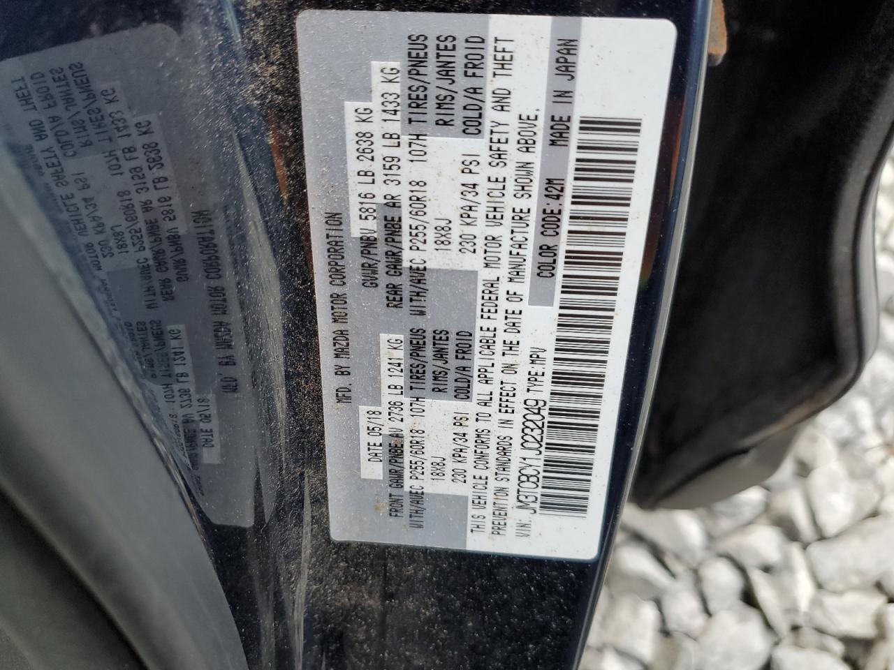 Photo 13 VIN: JM3TCBCY1J0232049 - MAZDA CX-9 