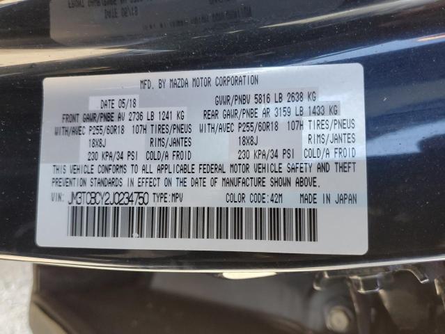 Photo 12 VIN: JM3TCBCY2J0234750 - MAZDA CX-9 TOURI 