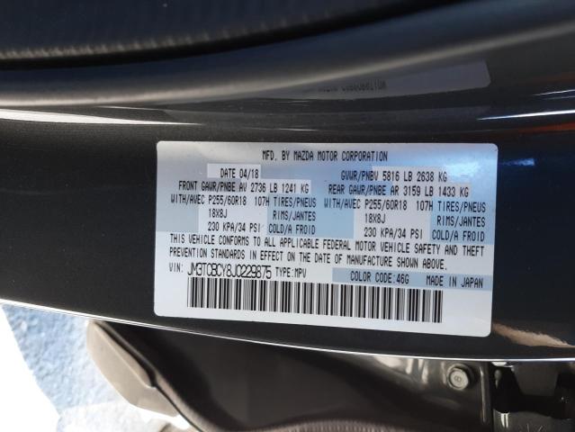 Photo 9 VIN: JM3TCBCY8J0229875 - MAZDA CX-9 TOURI 