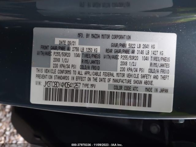 Photo 8 VIN: JM3TCBDY4M0541257 - MAZDA CX-9 