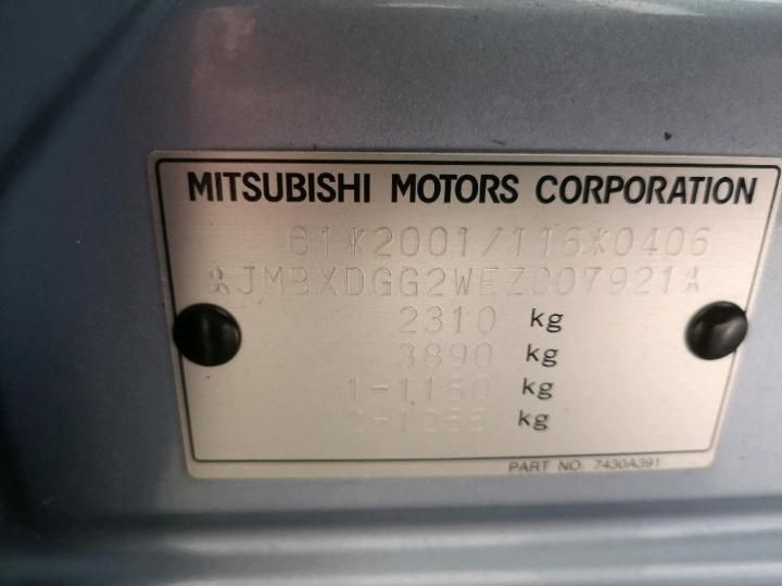 Photo 6 VIN: JMBXDGG2WEZC07921 - MITSUBISHI OUTLANDER 