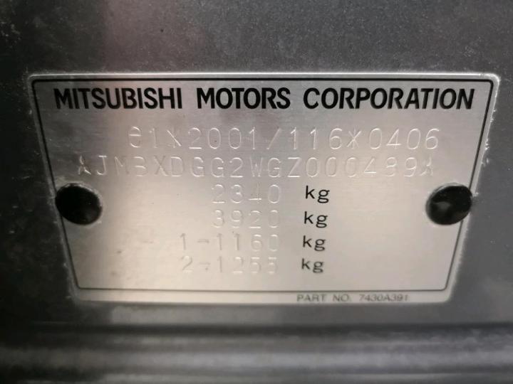 Photo 6 VIN: JMBXDGG2WGZ000489 - MITSUBISHI OUTLANDER 