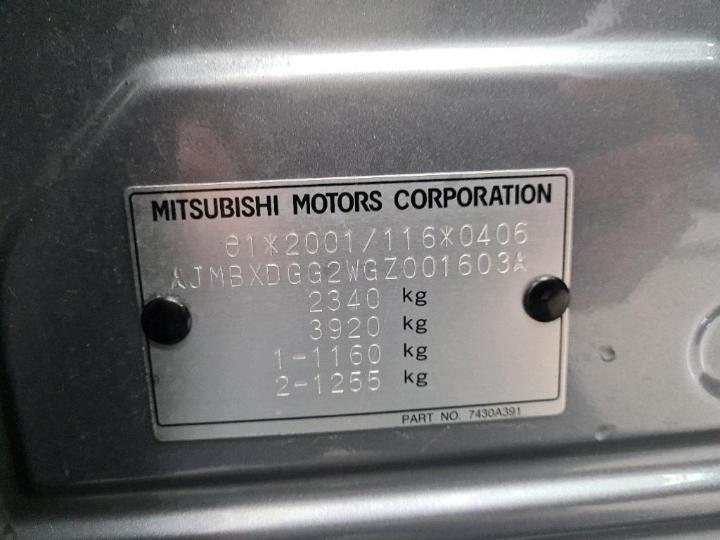 Photo 9 VIN: JMBXDGG2WGZ001603 - MITSUBISHI OUTLANDER 