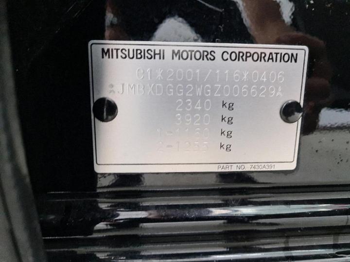 Photo 9 VIN: JMBXDGG2WGZ006629 - MITSUBISHI OUTLANDER 