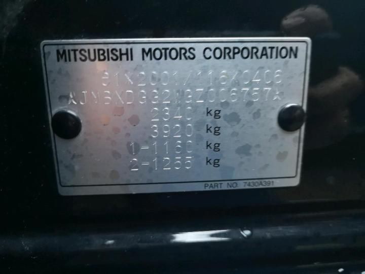 Photo 12 VIN: JMBXDGG2WGZ006757 - MITSUBISHI OUTLANDER 