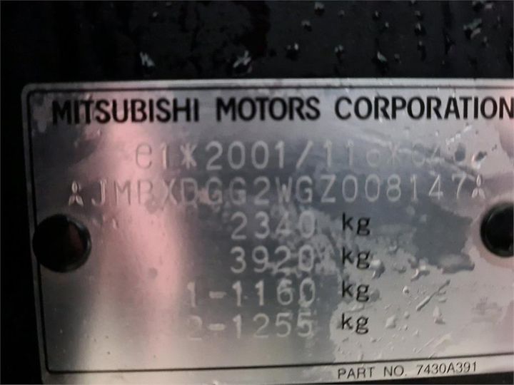 Photo 8 VIN: JMBXDGG2WGZ008147 - MITSUBISHI OUTLANDER 