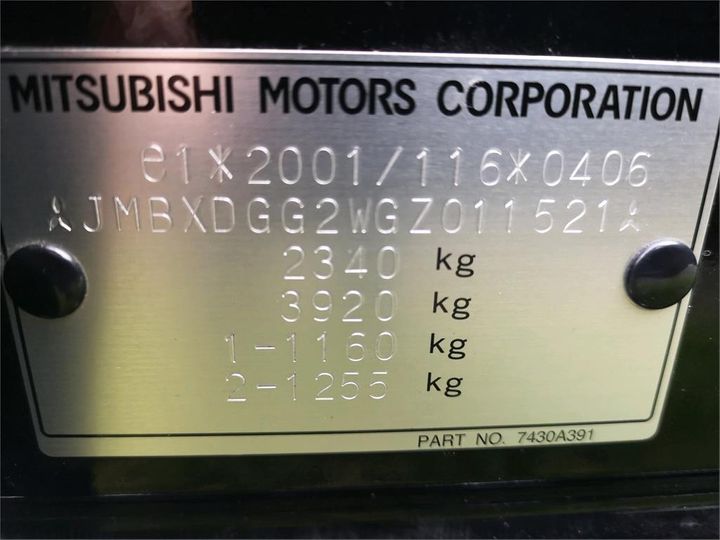 Photo 12 VIN: JMBXDGG2WGZ011521 - MITSUBISHI OUTLANDER 