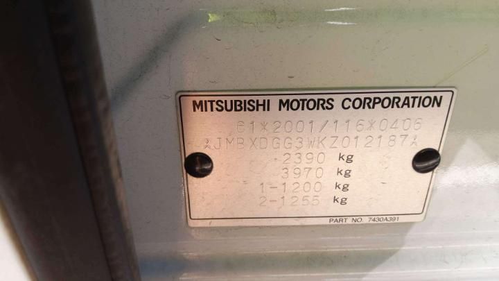 Photo 16 VIN: JMBXDGG3WKZ012187 - MITSUBISHI OUTLANDER 