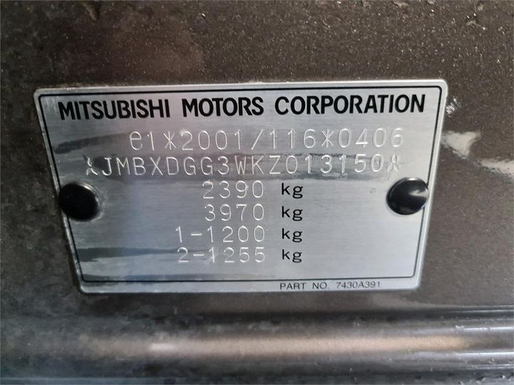 Photo 8 VIN: JMBXDGG3WKZ013150 - MITSUBISHI OUTLANDER 