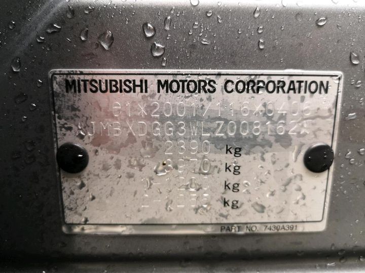 Photo 8 VIN: JMBXDGG3WLZ008162 - MITSUBISHI OUTLANDER 