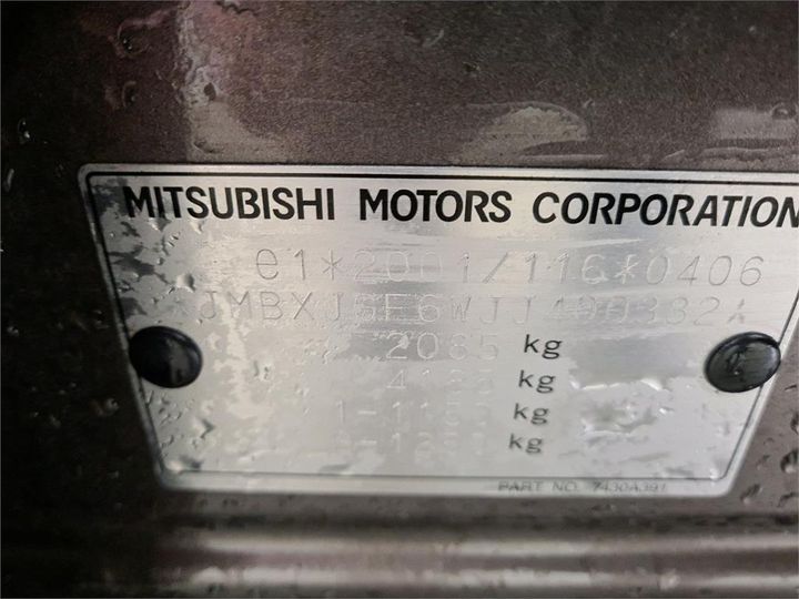 Photo 6 VIN: JMBXJGF6WJJ400382 - MITSUBISHI OUTLANDER 