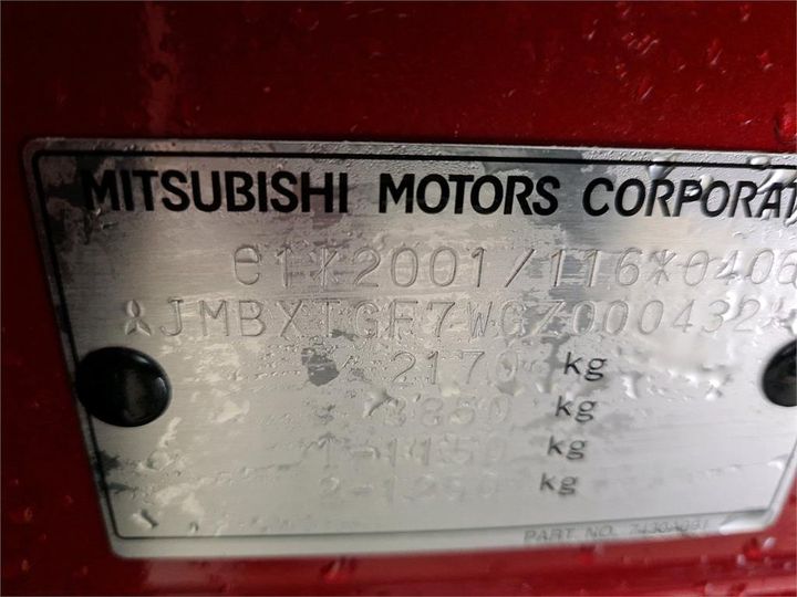 Photo 6 VIN: JMBXTGF7WGZ000432 - MITSUBISHI OUTLANDER 