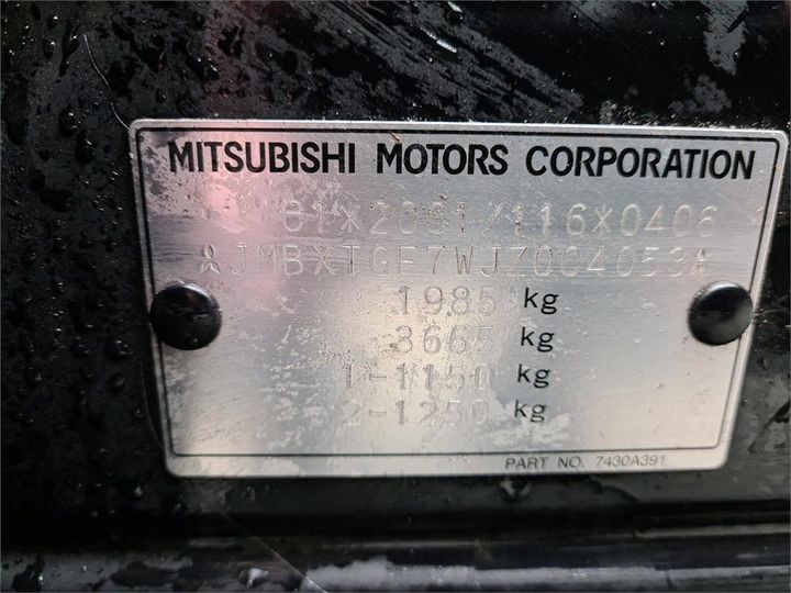 Photo 8 VIN: JMBXTGF7WJZ004053 - MITSUBISHI OUTLANDER 