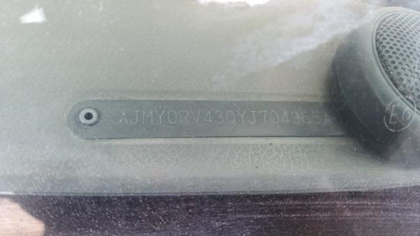 Photo 1 VIN: JMY0RV430YJ704965 - MITSUBISHI PAJERO 