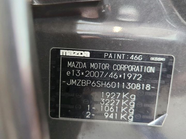 Photo 12 VIN: JMZBP6SH601130818 - MAZDA 3 