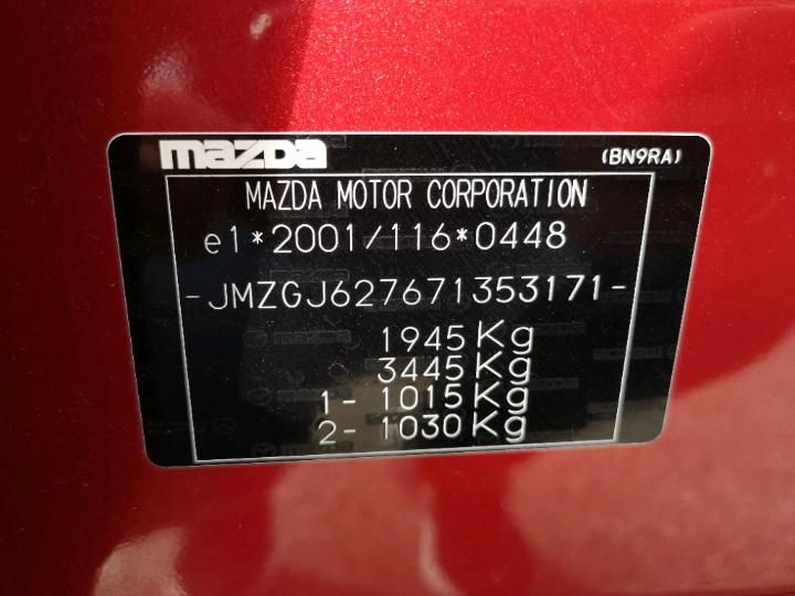 Photo 14 VIN: JMZGJ627671353171 - MAZDA 6 